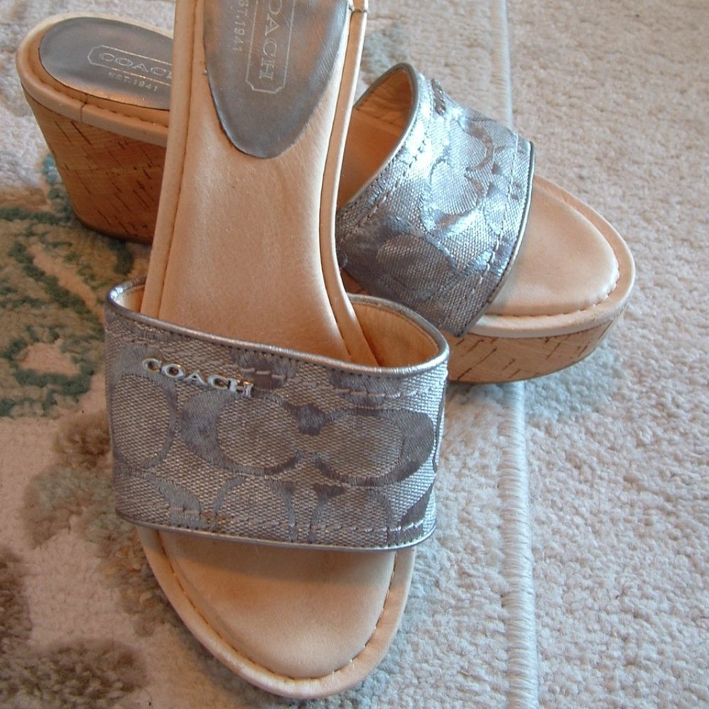 Coach Shoes and Scarf duo 2 piece set